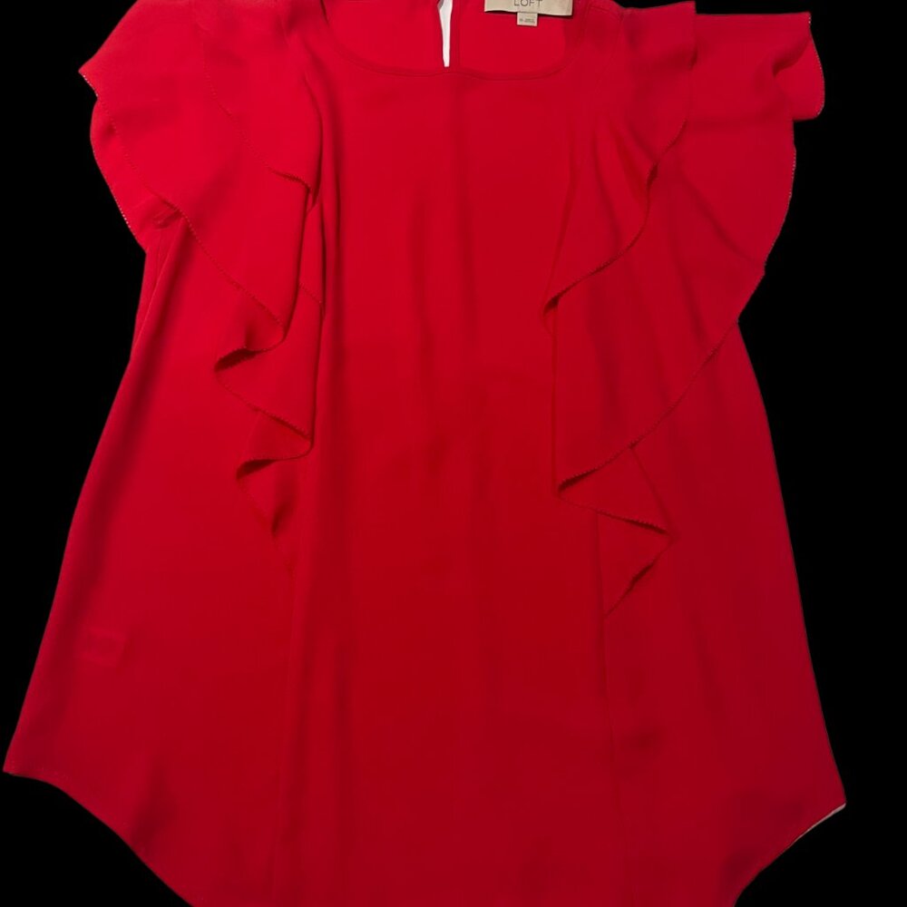 Loft Women’s XS Red Blouse – Classic & Versatile